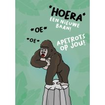 Liefs Jansje | Nieuw baan kaart | apetrots | Giant Card