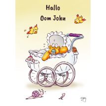 Doodles | Geboortekaart | Oom | Postcard