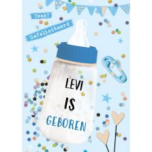 TMS | Geboortekaart | Jongen | Fles | Postcard