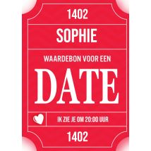 Greetz | Valentijnskaart | met aanpasbare naam | Large Card