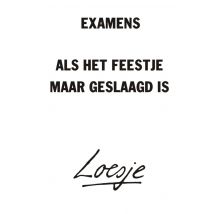 Loesje | Geslaagd kaart | feestje | examen | Giant Card