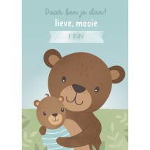 Kleine Twinkeltjes | Geboortekaart | lief | dieren | Giant Card
