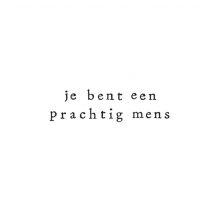 IKPAKJEIN | Quote kaarten | Wit | Simpel | Zwart | Tekst | Square Card