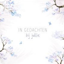 Michelle Dujardin | Condoleancekaart | In gedachten bij jullie | Giant Square Card