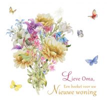 Janneke Brinkman | Nieuwe woning | Bloemen | Oma | Square Card