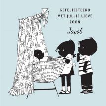 Fiep Westendorp | Geboortekaart | Jip en Janneke | Zoon | Giant Square Card