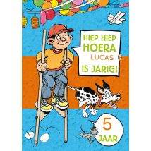 Jan van Haasteren Junior | Verjaardagskaart | naam | Large Card