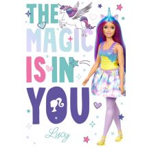 Barbie | Verjaardagskaart | Eenhoorn | Magic is in you | Large Card