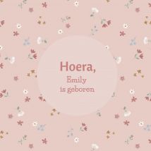 Little Dutch | Geboortekaart | Roze | Giant Square Card