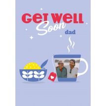 Paperclip | Beterschapskaart | Get well soon dad | Postcard