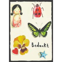 Sooshichacha Limited | Sooshichacha | Bedanktkaart | illustratie | Postcard