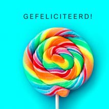 Photoflash | Verjaardagskaart | lolly | Square Card