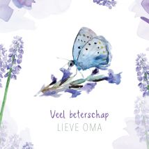 Michelle Dujardin | Beterschapskaart | lieve oma | Square Card