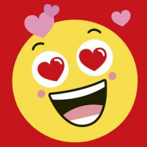 UK Greetings | Valentijnskaart | smiley | Giant Square Card