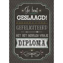 TMS | Geslaagd kaart | diploma | Large Card