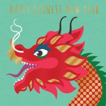 Davora Ltd | Davora | Chinees nieuwjaar kaart | Draak | Square Card