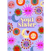 Eleanor Bowmer | Verjaardagskaart | Soul Sister Illustratie | Large Card