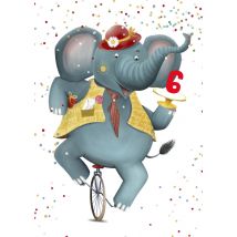 Fishuals | Patricia Hooning | Verjaardagskaart | Olifant | Standard Card