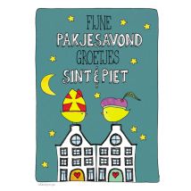 Sandysign | Sinterklaaskaart | sint en piep | Large Card