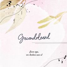 Luckz | Condoleancekaart | Gecondoleerd | Square Card