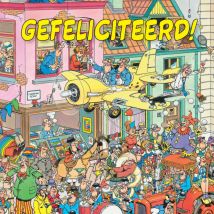 Jan van Haasteren | Gefeliciteerd, vliegtuig | Giant Square Card