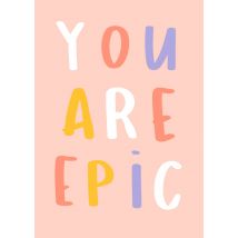 Lucy Maggie | Denken aan kaart | you are epic | Postcard