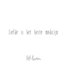 Lief Leven | Liefde | Tekst | Neutraal | Giant Square Card