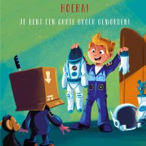 André Kuipers en de Kleine Astronauten | De Kleine Astronauten | Geboortekaart | Grote Broer | Square Card