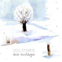 Michelle Dujardin | Kerstkaart | veel sterkte | Square Card