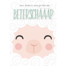 Tante Kaartje | Beterschapskaart | Beterscháááp + naam | Large Card