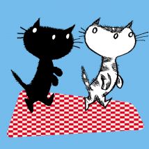 Fiep Westendorp | Pim & Pom wandelen | Square Card