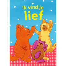 Dikkie Dik | Vriendschapskaart | ik vind je lief | Large Card