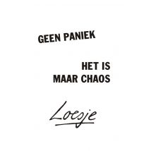Loesje | Geen paniek het is maar chaos | Postcard