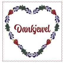 Boerenbont | Bedanktkaart | Dankjewel | Large Square Card