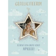 UK Greetings | Gefeliciteerd | Ster | Zoon | Large Card