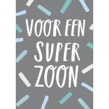 Sadler Jones | Verjaardagskaart | super zoon | Standard Card