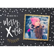 Luckz | Kerstkaart | fotokaart | stippen | Large Card