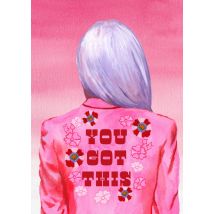 Drunk Girl Designs | Nieuwe baan kaart | You got this! | Giant Card