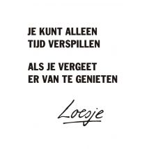 Loesje | Kaarten met quotes | Wit | Zwart | Tekst | Large Card