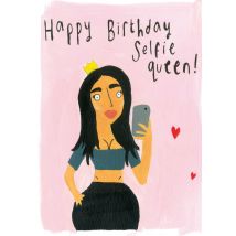 Sooshichacha Limited | Sooshichacha | Verjaardagskaart | selfie queen | Standard Card