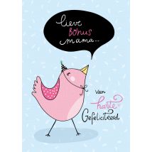 Funny Side Up | Verjaardagskaart | Lieve Bonusmama | Standard Card