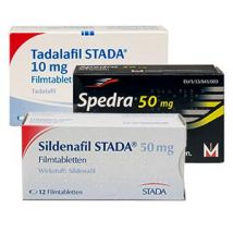 Sildenafil 50mg, Tadalafil 10mg, Spedra 100mg - je 4 Tabletten 12 St. (3x4 St.)