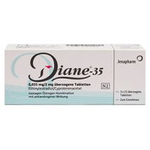 Diane 35 überzogene Tabletten 252 St. (12X21 St.)