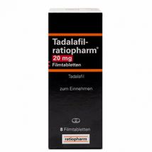 Tadalafil Ratiopharm 20 mg Filmtabletten 4 St.