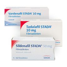 Sildenafil 50mg, Tadalafil 10mg, Vardenafil 10mg - je 4 Tabletten 12 St. (3x4 St.)
