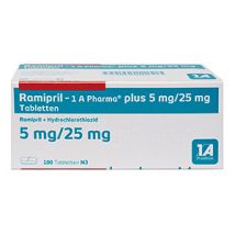 Ramipril - 1 A Pharma® plus 5 mg/25 mg 100 St.
