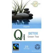 Qi Organic Fairtrade Detox Green Tea - 25 Bags