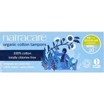 Natracare Organic Cotton Tampons - Regular - Pack of 20