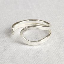 LA Jewellery Recycled Silver Wave Ring
