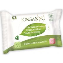 Organyc Intimate Wet Wipes - Pack of 20